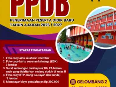 PPDB Tahun Ajaran 2026/2027 Gelombang II Resmi Dibuka